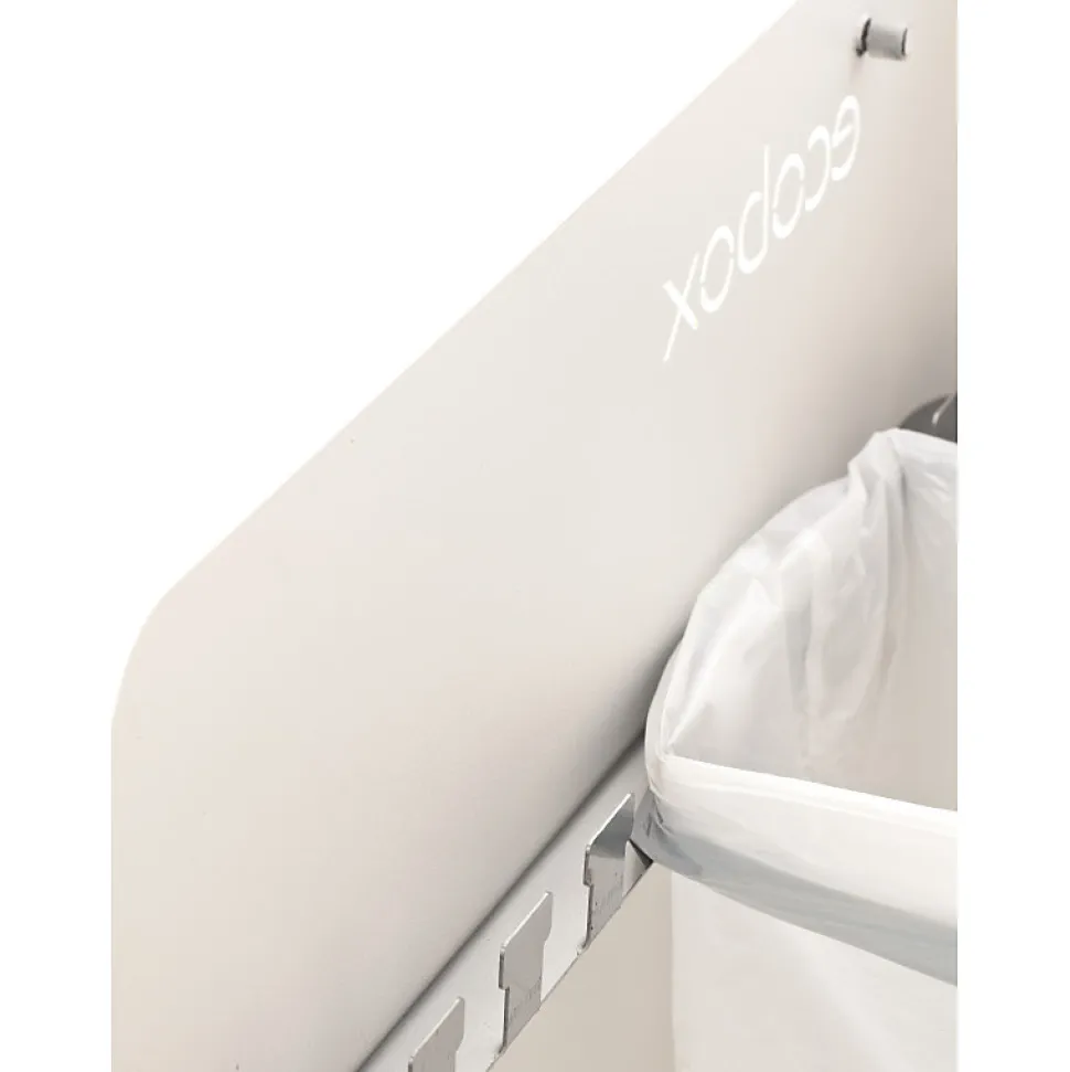 Poubelle de tri ECOBOX 60 L, Design compact sur roulettes