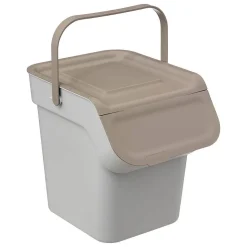 Poubelle de tri en plastique 20L - Taupe- 5five