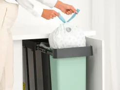 Poubelle de tri encastrable Brabantia Sort & Go 2 x 30 L vert clair