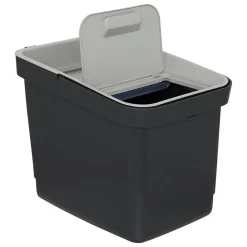 Poubelle de tri 20,5L - Noir- 5five