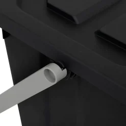 Poubelle de tri 24L en plastique noir - Noir- 5five