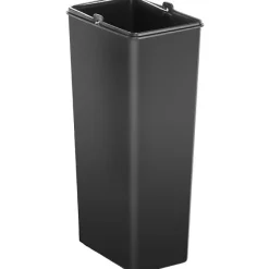 Poubelle de tri sélectif à pédale en inox 3 x 20 litres