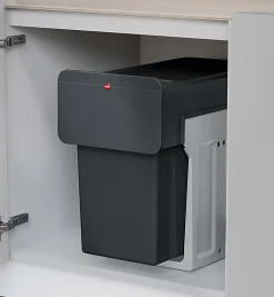 Poubelle de tri sélectif encastrable 28 litres (14+14) Hailo EcoLine Design L Duo