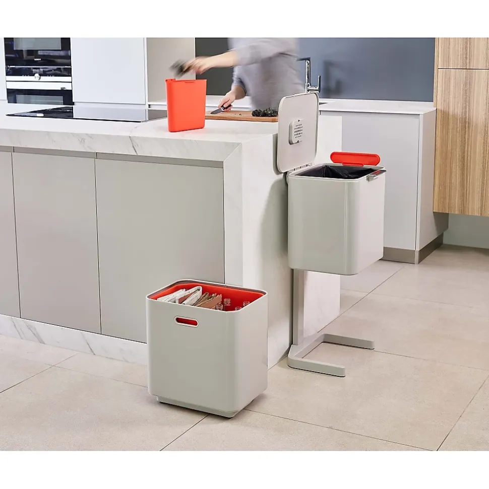 Poubelle de tri sélectif Totem 60L Anthracite