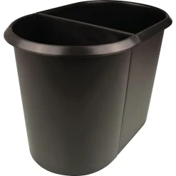 Poubelle double pour tri déchets papiers 29 litres sans couvercle