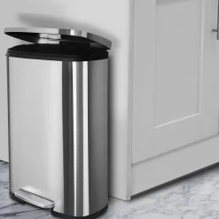 Poubelle Dustin Fermeture automatique Acier inoxydable Capacité: 30 Litres