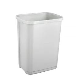 Poubelle en plastique à couvercle basculant 10 litres - Gris Clair