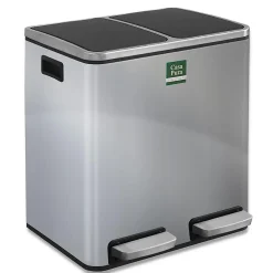 Poubelle Félix Système de séparation Acier inoxydable 2 x 30 litres -60 litres - Floordirekt