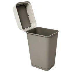 Poubelle 50L en plastique taupe - Beige- 5five