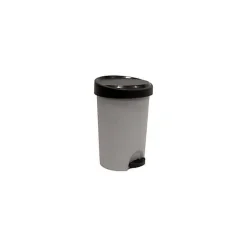 Poubelle moderne de cuisine en plastique 20 litres - Gris Clair