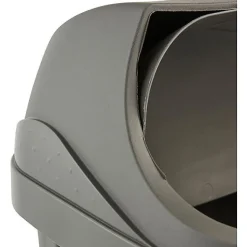 Poubelle plastique à couvercle coulissant 25 litres - Gris Foncé
