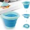 Poubelle Pliable Cuisine de 4L bleu