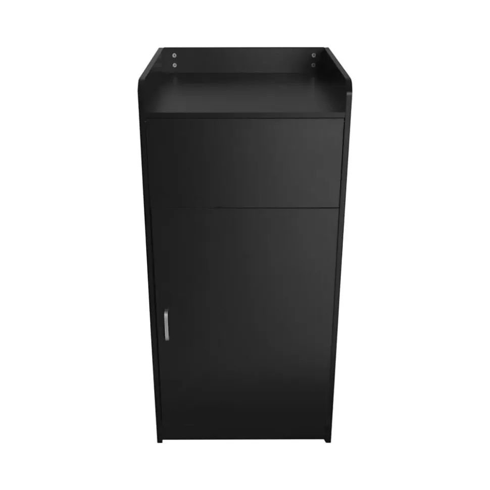 Poubelle Porte-Plateau Noire - 100L