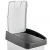 Poubelle Rectangulaire à couvercle basculant 45 litres - Argent