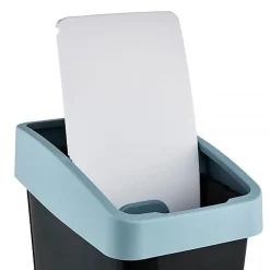 Poubelle Rectangulaire à couvercle basculant 25 litres - Bleu