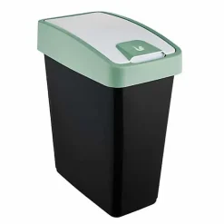Poubelle Rectangulaire à couvercle basculant 25 litres - Vert