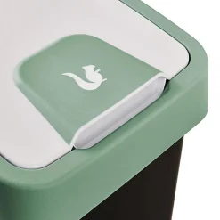 Poubelle Rectangulaire à couvercle basculant 25 litres - Vert