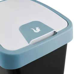 Poubelle Rectangulaire à couvercle basculant 45 litres - Bleu