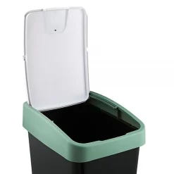 Poubelle Rectangulaire à couvercle basculant 45 litres - Vert