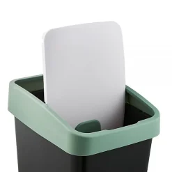 Poubelle Rectangulaire à couvercle basculant 45 litres - Vert