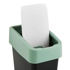 Poubelle Rectangulaire à couvercle basculant 10 litres - Vert