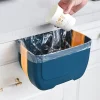 Poubelle Suspendue de Cuisine pliable de 5L bleu