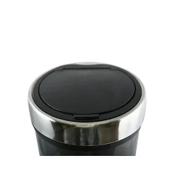 Poubelle Touch Inox 30L Gris Anthracite MSV