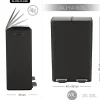 Poubelle tri Sélectif ALIYA 60L (2x30L) Acier Noir mat Spirella