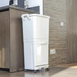 Poubelle tri sélectif avec roulettes VALORIS 45L