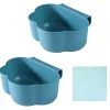 Poubelles à suspendre pour porte d'armoire de cuisine bleu
