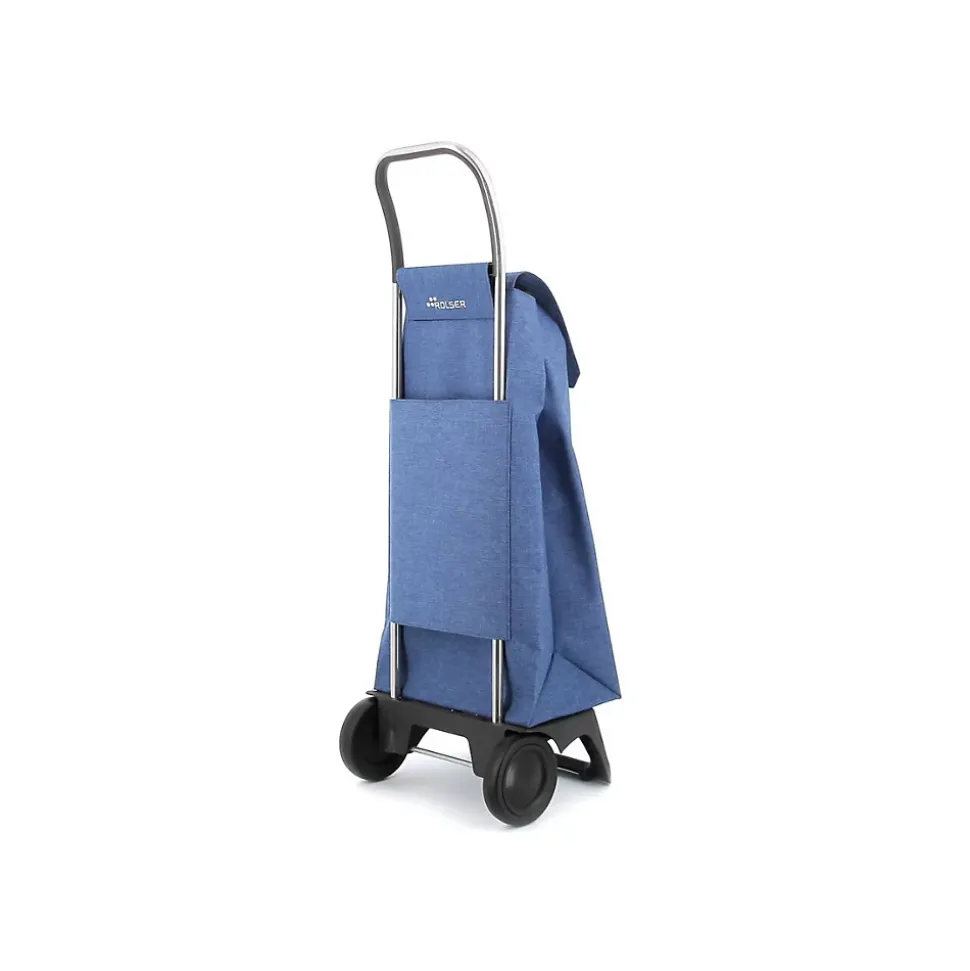 Poussette de marché 2 roues 40l bleu Rolser JET038AZUL jet tweed joy