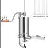 Poussoir a Saucisse Machine a Saucisse Manuelle en Acier Inoxydable et Aluminium avec Tubes de Renplissage Differents Diametres