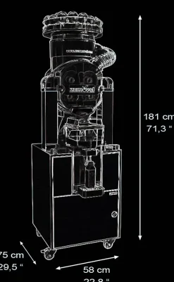 Presse Agrume Automatique Fasttop sur meuble frigo - Zumoval