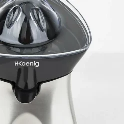 Presse Agrume Electrique - H.KoeNIG AGR60 - 2 cônes interchangeables - Bec verseur anti-goutte - Inox