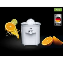 Presse Agrume Electrique BRAUN CJ3050WH - 60W - Blanc - Bec anti-goutte