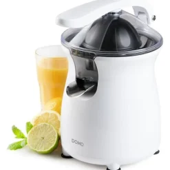 Presse Agrume Electrique avec levier - DOMO - DO9269J - 160 W - 460 ml - Blanc