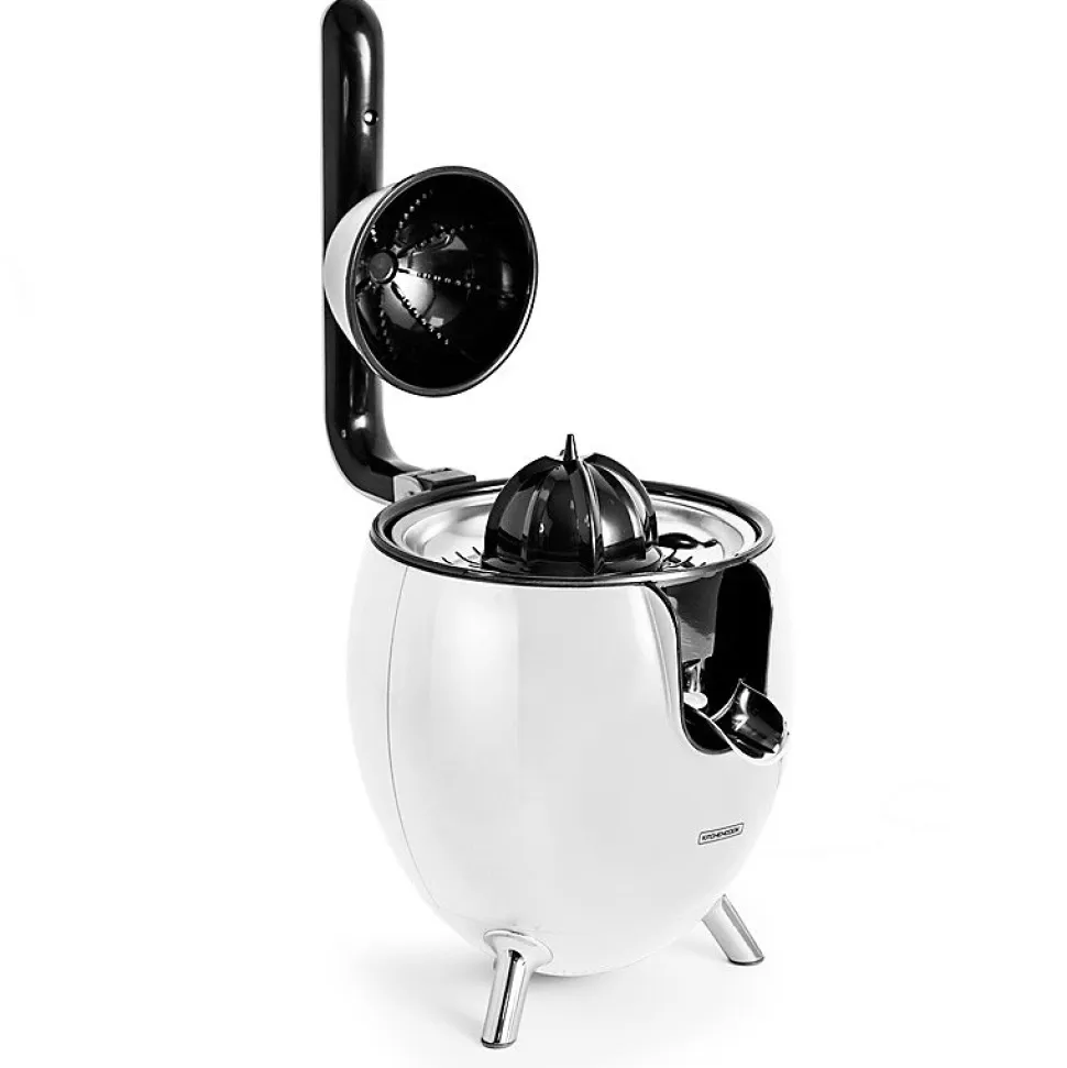 Presse Agrumes Double Cônes Avec Filtre En Acier Presspod Blanc Kitchencook
