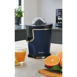 Presse agrumes électrique - Terraillon - NEW MOON - 160W - 2 cônes - FIltre inox - Bec verseur inox anti-gouttes