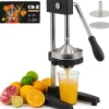 Presse agrumes manuel acier inoxydable Noir