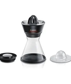 Presse-agrumes - BOSCH - MCP72GPB VitaStyle Citro - Noir / inox brossé - 40 W - LED - récipient verre 1 L - cône universel