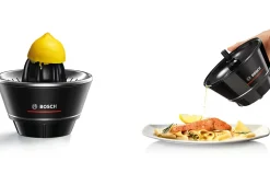 Presse-agrumes - BOSCH - MCP72GPB VitaStyle Citro - Noir / inox brossé - 40 W - LED - récipient verre 1 L - cône universel