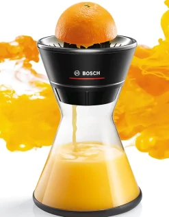 Presse-agrumes - BOSCH - MCP72GPB VitaStyle Citro - Noir / inox brossé - 40 W - LED - récipient verre 1 L - cône universel