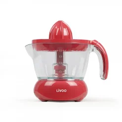 Presse-agrumes électrique Livoo DOD131RC Bol de récupération gradué de 700 ml - Jusqu'à 65 tours par minute