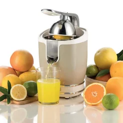 Presse-agrumes électrique Vintage - ARIETE - BEIGE - 85 Watt - Levier de pression - Bec verseur