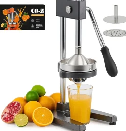 Presse-agrumes manuel gris-engrenage