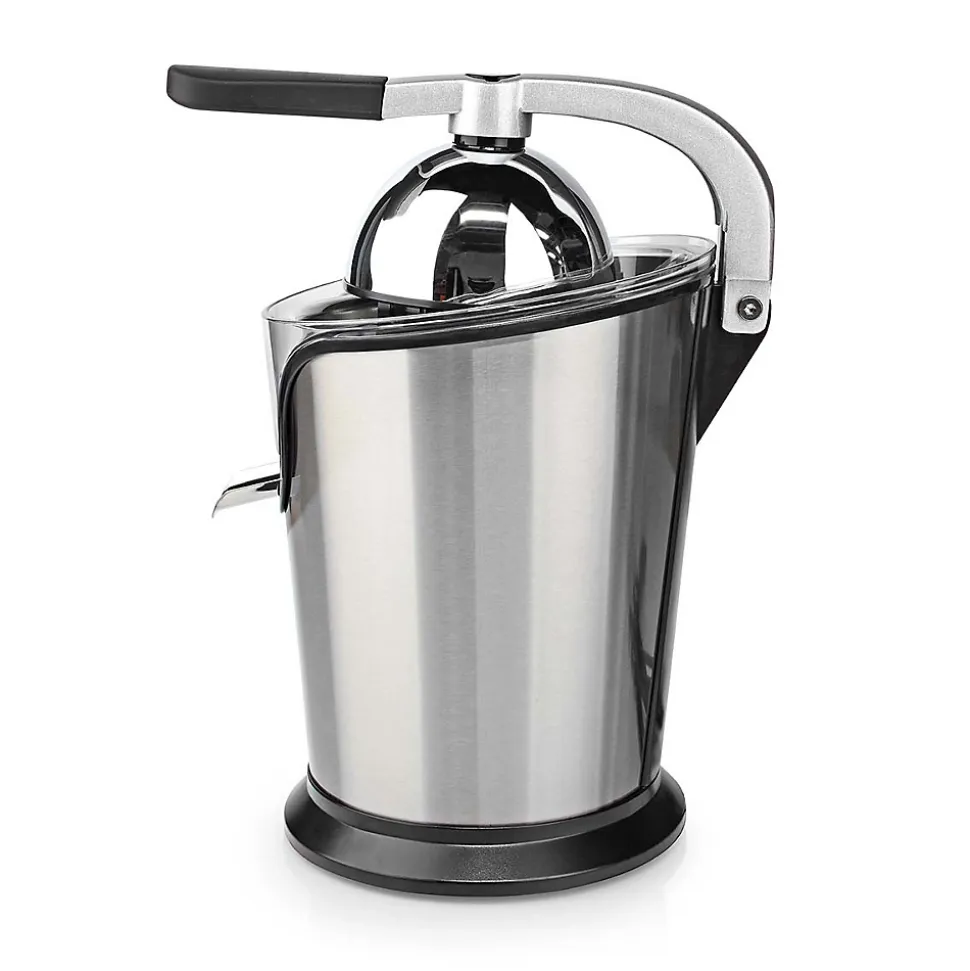 Presse-agrumes 100W Inox Silencieux Levier Bec Anti goutte 2 cones Haute Qualité NEDIS