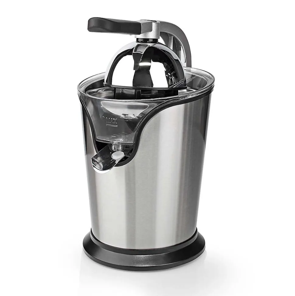Presse-agrumes 100W Inox Silencieux Levier Bec Anti goutte 2 cones Haute Qualité NEDIS