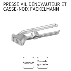 Presse-ail 3 en 1, dénoyauteur, casse-noix, presse-ail Fackelmann