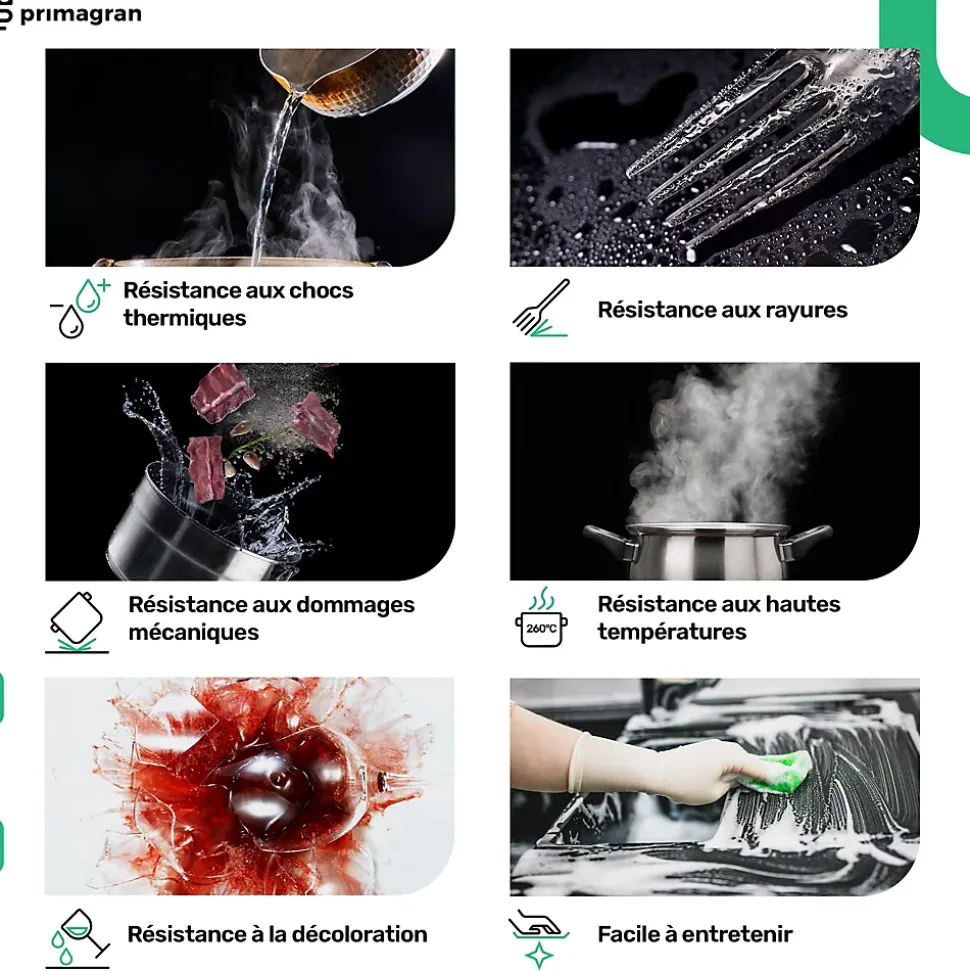 PRIMAGRAN Evier Cuisine en Granit Beige 78x53cm, Lavabo 1 bac + Kit de Vidage + Accessoires, Évier à Encastrer au meuble 80cm