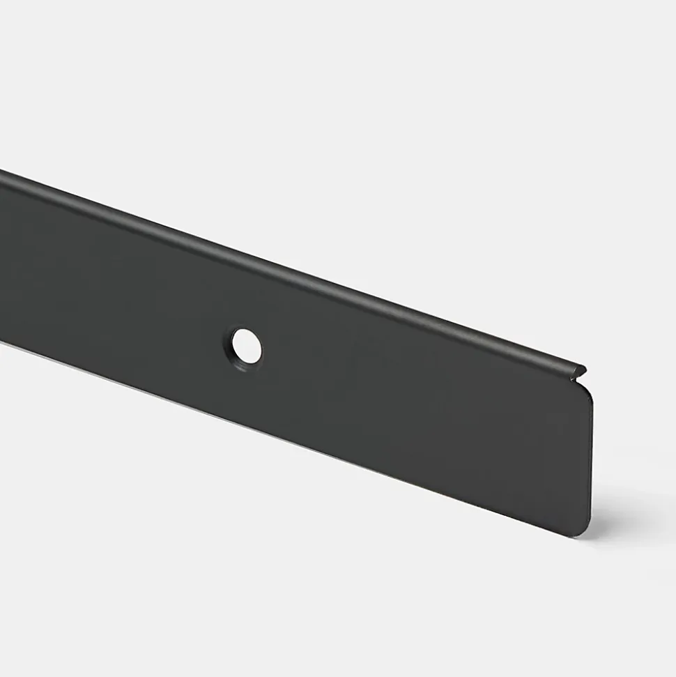 Profil de finition pour plan de travail GoodHome Nantua Noir l. 24 mm x H. 22 mm